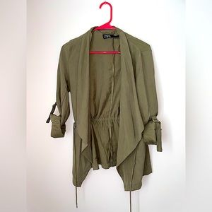 Zara Army Green Sweater